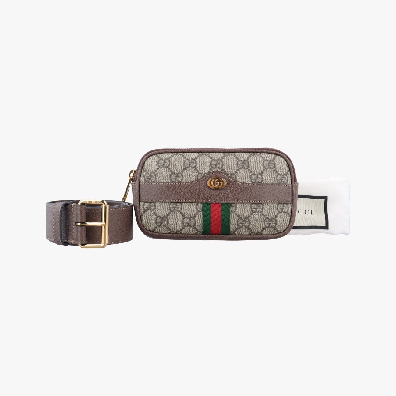 グッチGucciオフィディアブラウンPVCコーティングキャンバス×レザー519308