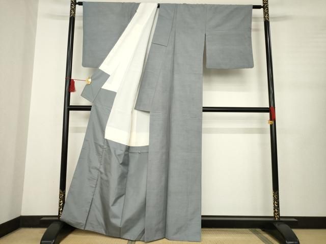 平和屋着物●上質な紬 色無地