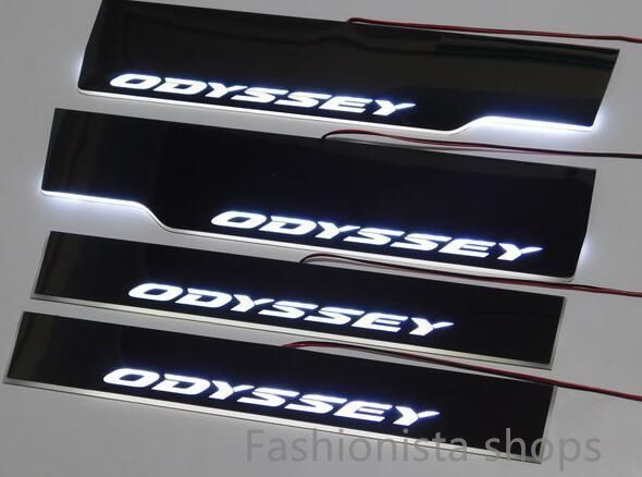オデッセイ Odyssey RC系 スカッフプレート 白 シーケンシャル RC1 RC2 RC4 4WD 流れる 電装関係 ドレスアップ デザイン