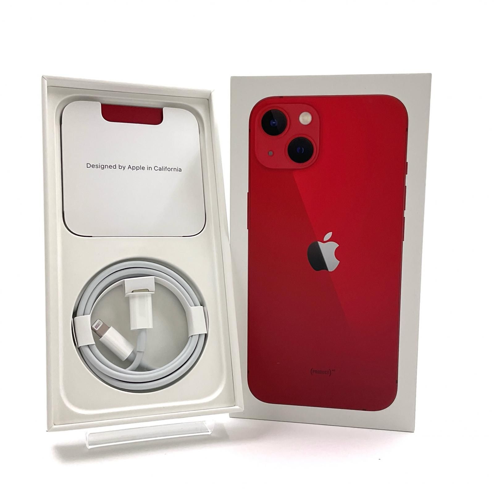 美品 保証有 Apple iPhone 13 128GB (PRODUCT)RED(レッド) SIMフリー 