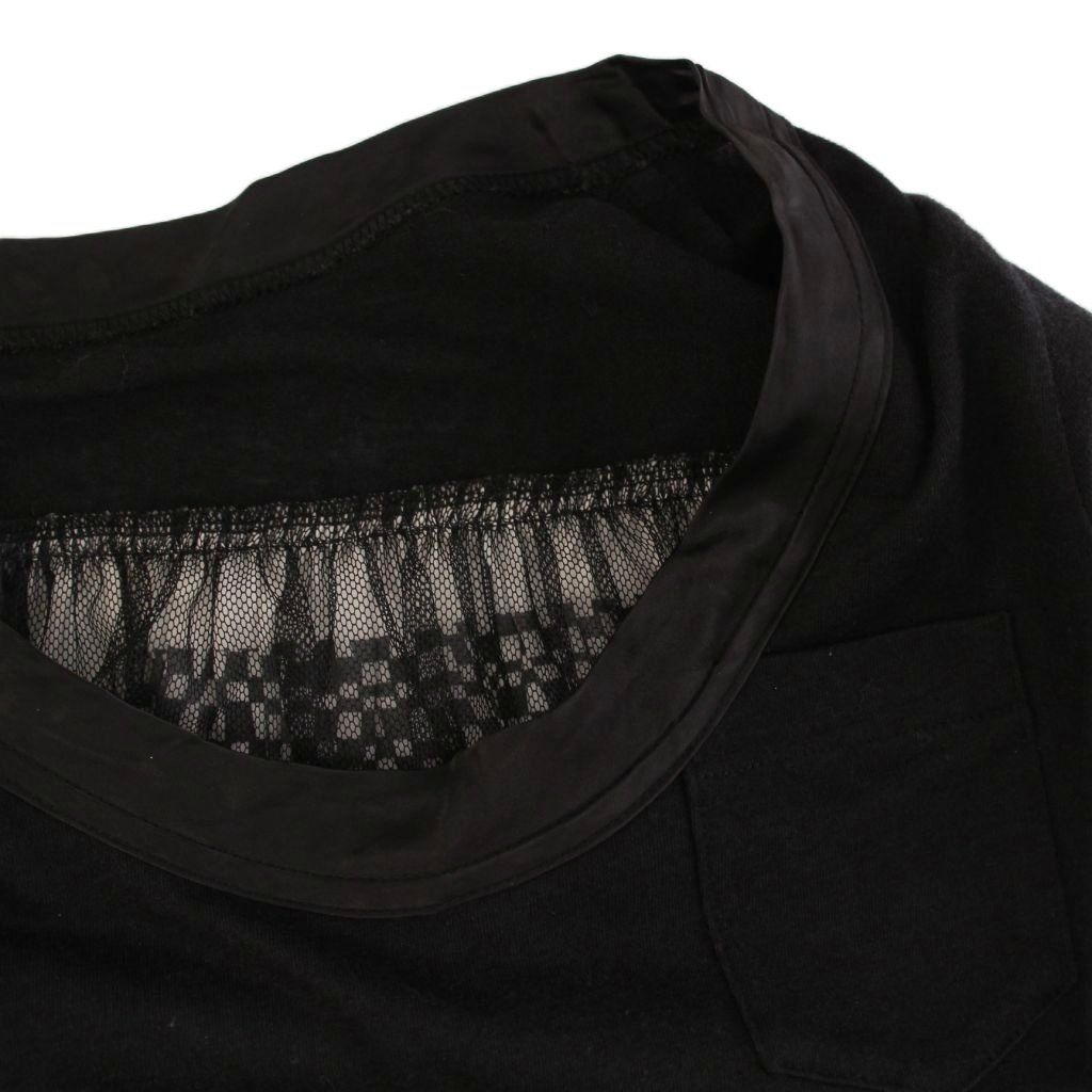 サカイ sacai チュニック 半袖 ワンピース ミニ 1 黒 青 白 13