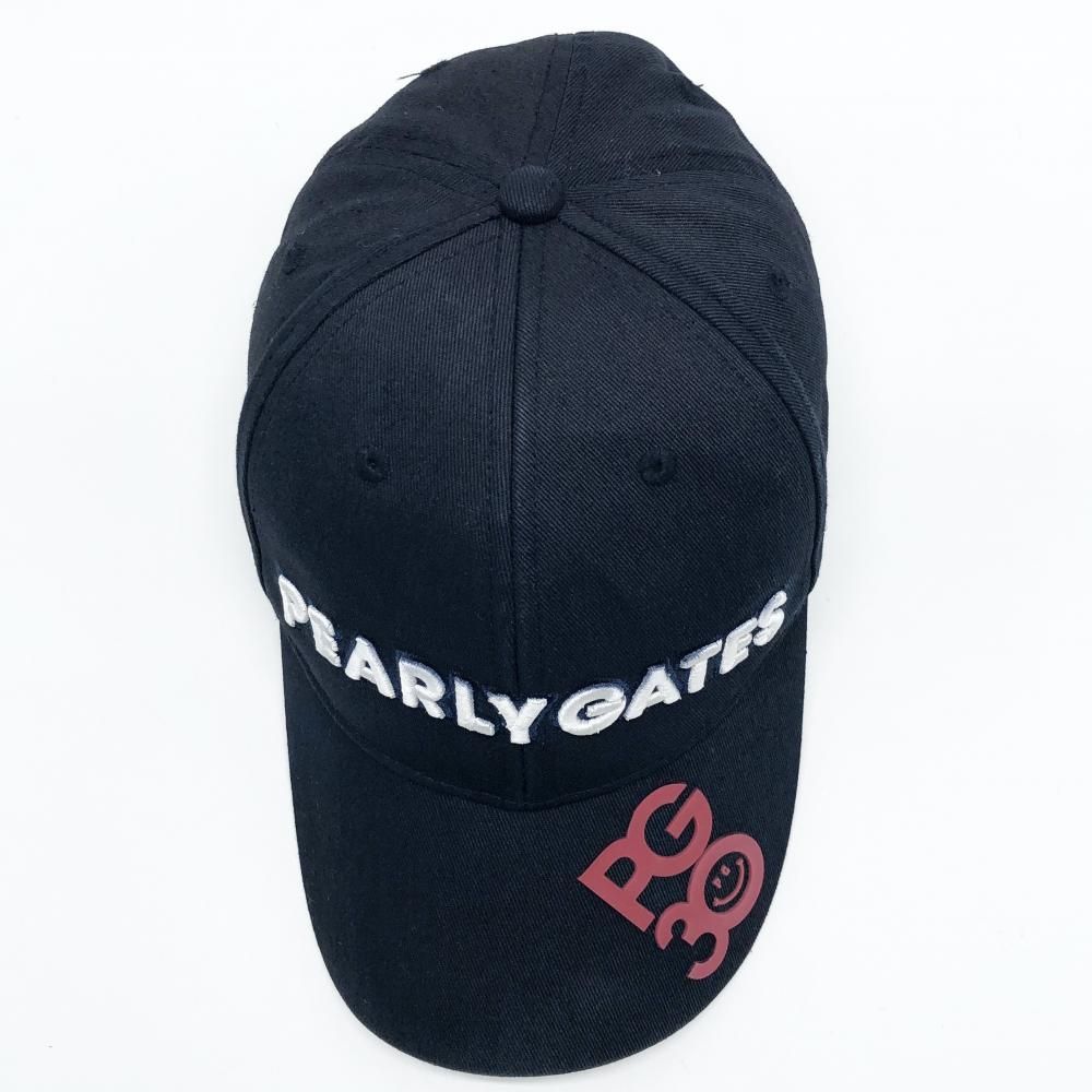 PEARLY GATES ネイビーキャップ PG1989 パーリーゲイツ キャップ ネイビー×白 立体ロゴ刺しゅう 30周年