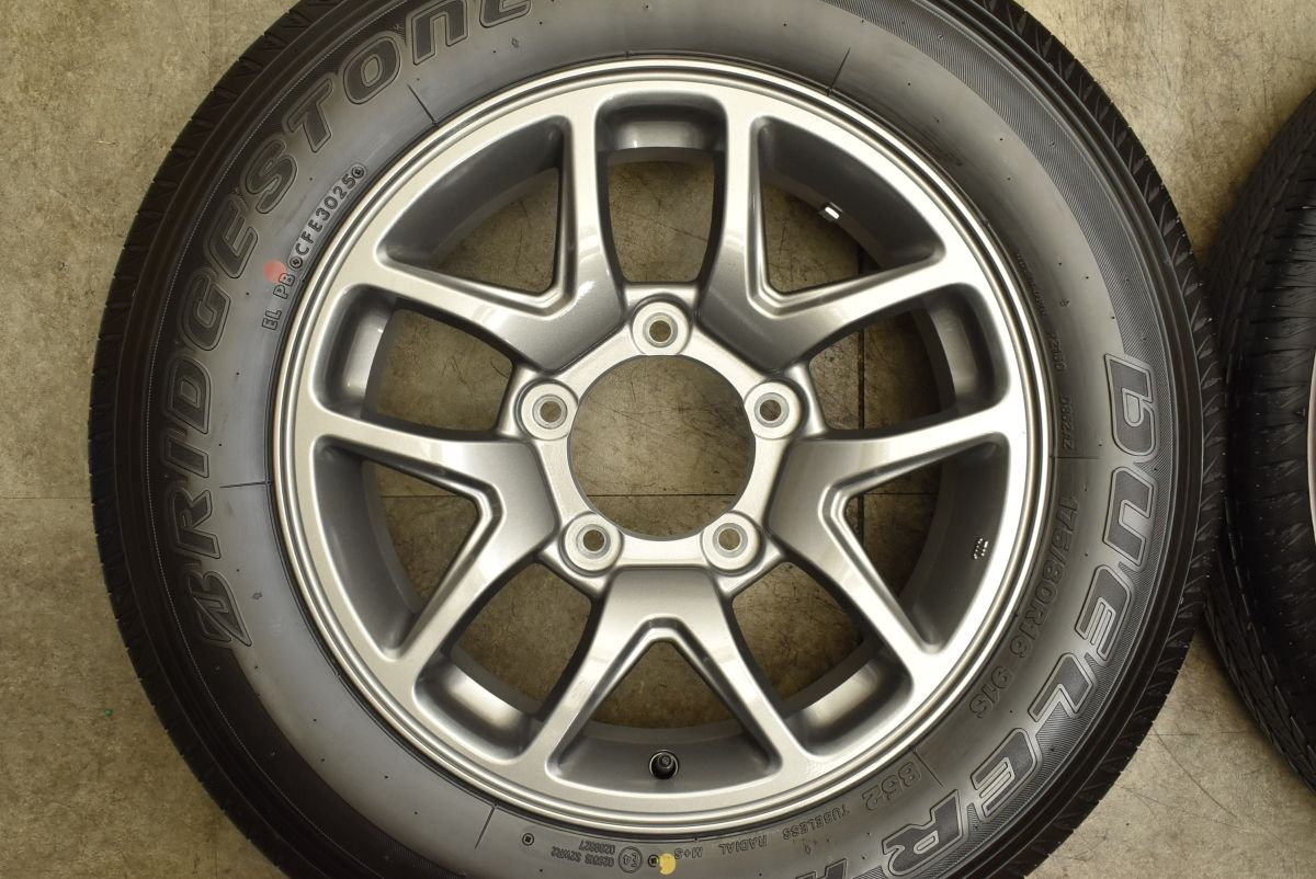 100％品質保証。 製 新車外し品 スズキ JB64 ジムニー 純正 16in 5.5J 22 PCD139.7 ブリヂストン デューラー H L852 175 80R16 AZオフロード 新品