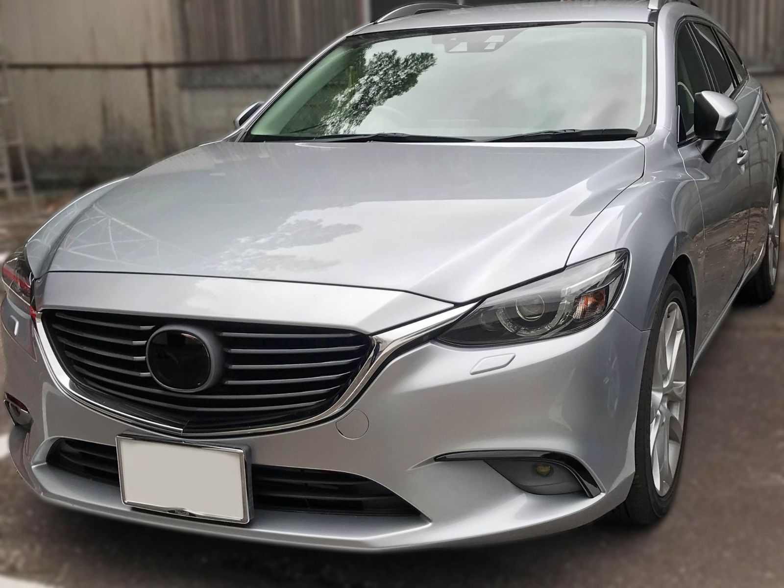 Tint+再利用できる アテンザ/MAZDA6 GJ2FP/GJ2AP/GJEFP/GJ5FP 後期 エンブレム スモークフィルム(ブラックスモーク5％  MRCC装備車専用) GJ - メルカリ