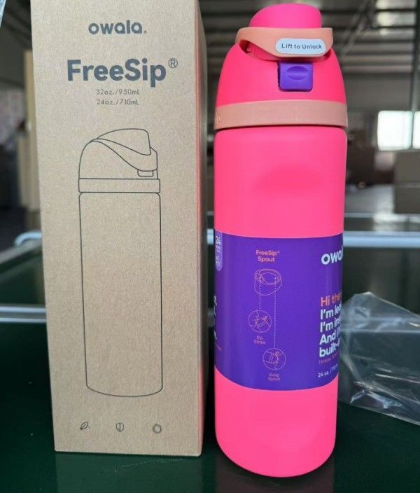 Owala オワラ FreeSip 断熱ステンレススチール ウォーターボトル