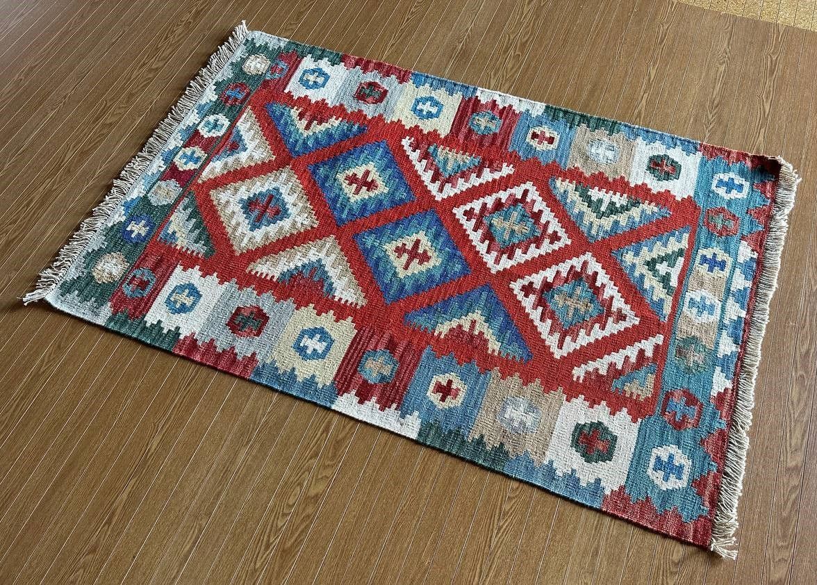 158×103】イラン直輸入☆シーラーズ産キリム・KILIM□2995-24-H - メルカリ