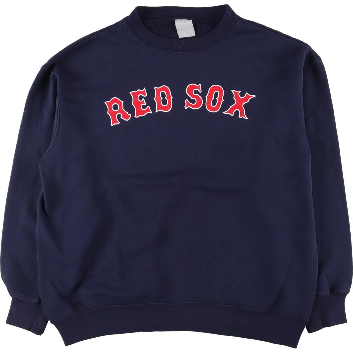 古着 MLB BOSTON RED SOX ボストンレッドソックス プリントスウェットシャツ トレーナー メンズXL/eaa264101  古着屋JAMメルカリ店 メルカリ