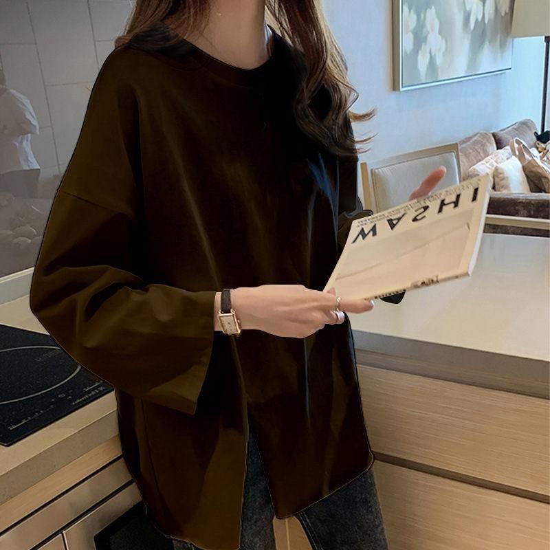 トップス レディース カットソー ゆるTシャツ 長袖カットソー トップス プルオーバー ゆったり Tシャツ カットソー レディース トップス 七分袖 長袖 秋 春 t