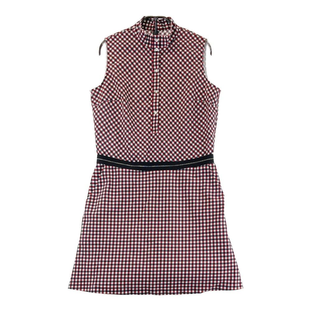 マンシングウェア 総柄 ゴルフウェア ワンピース ネイビー 刺繍