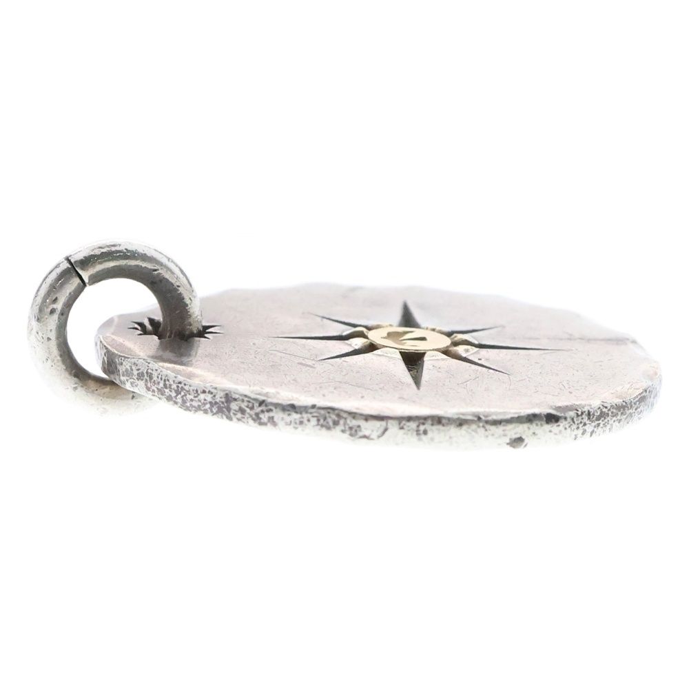 goro's (ゴローズ) たたきメタル中 ペンダントトップ シルバー