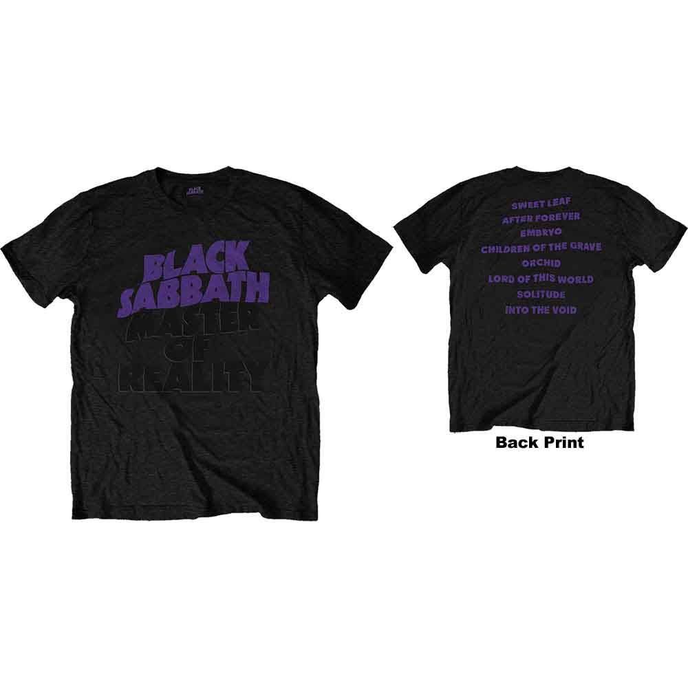 公式新品】BLACK SABBATH - MASTERS OF REALITY ALBUM (Back Print
