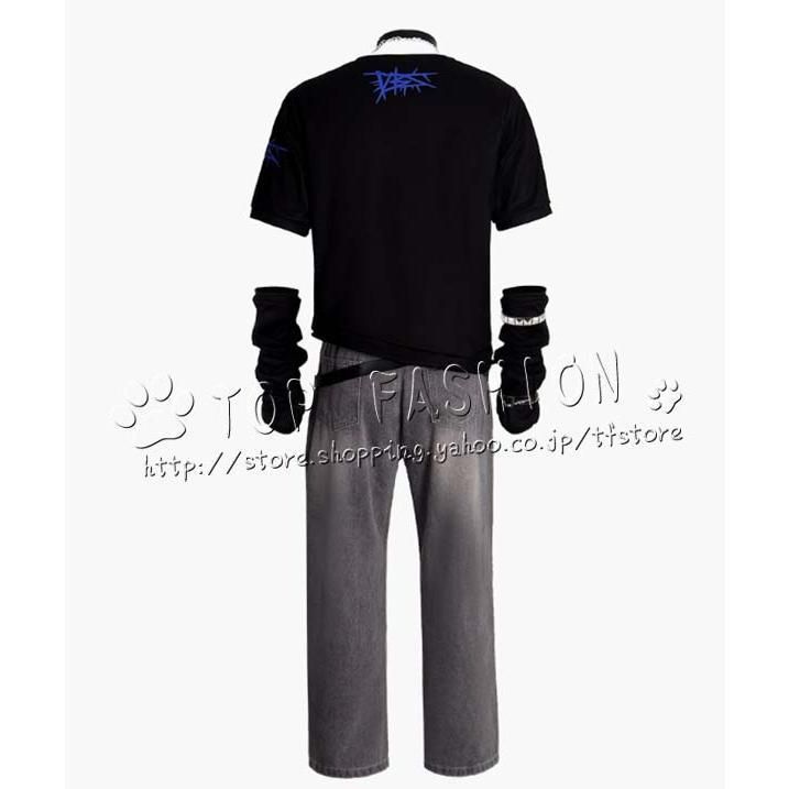 容易な プロジェクトセカイ カラフルステージ feat. 初音ミク 風 青柳冬弥 コスプレ衣装 ウィッグ 靴 道具別売り