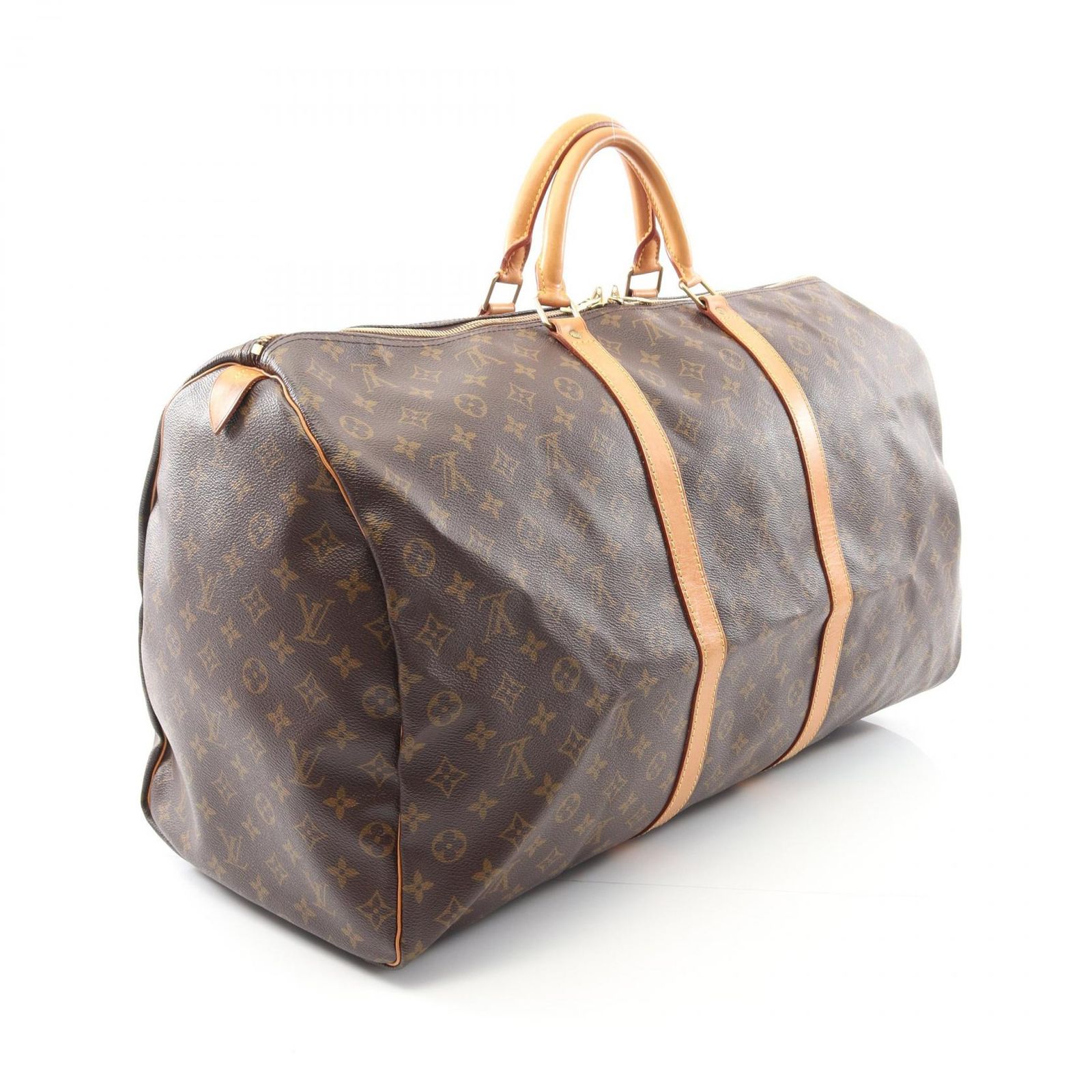 楽一番公式アカウント52 ルイヴィトン　キーポル60　⚠️長期間保管状態 良品】LOUIS VUITTON ルイヴィトン キーポル60 ボストンバッグ