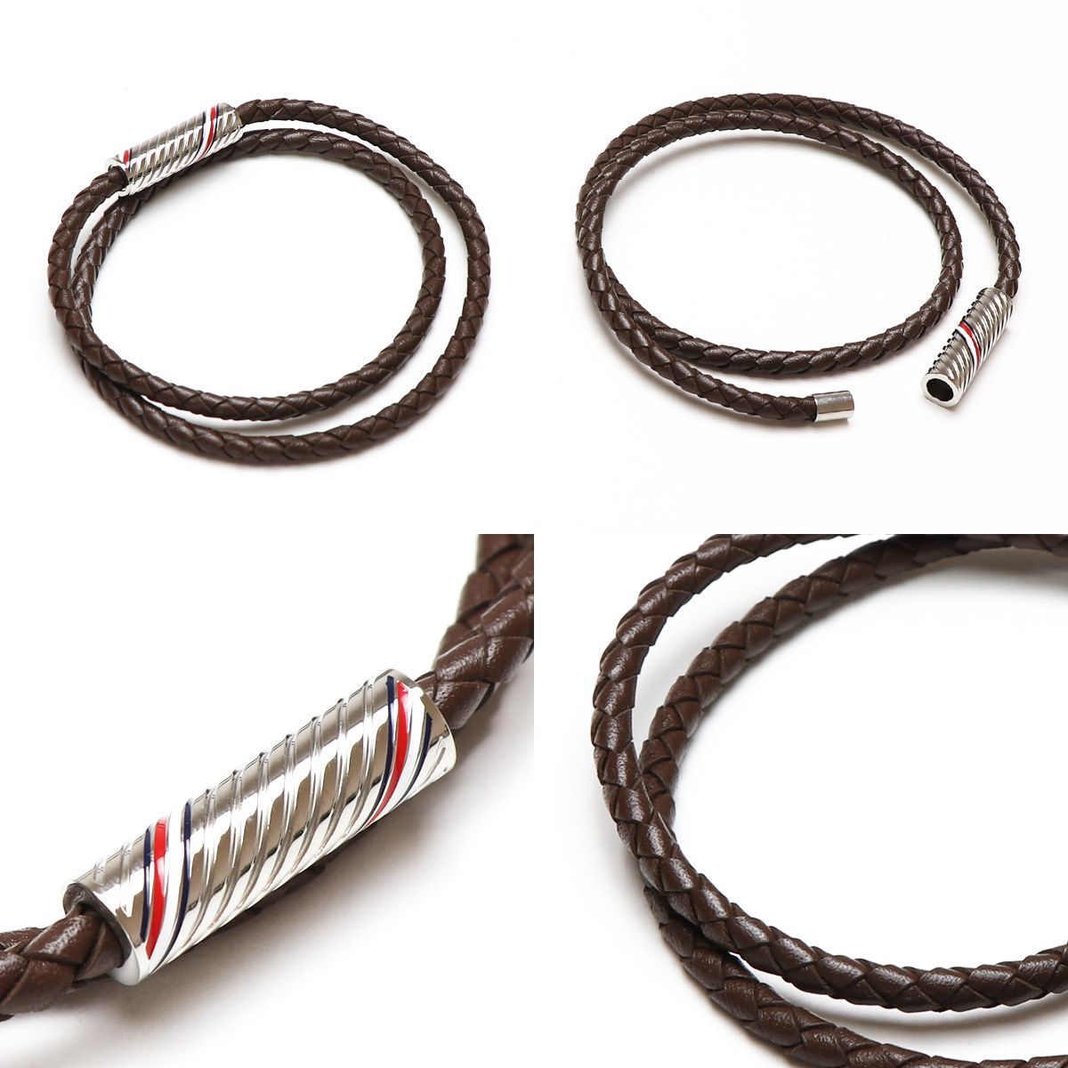 トミーヒルフィガー ブレスレット ブラウン 二連 レザー トミーヒルフィガー ブレスレット tommy hilfiger トミー ブレス