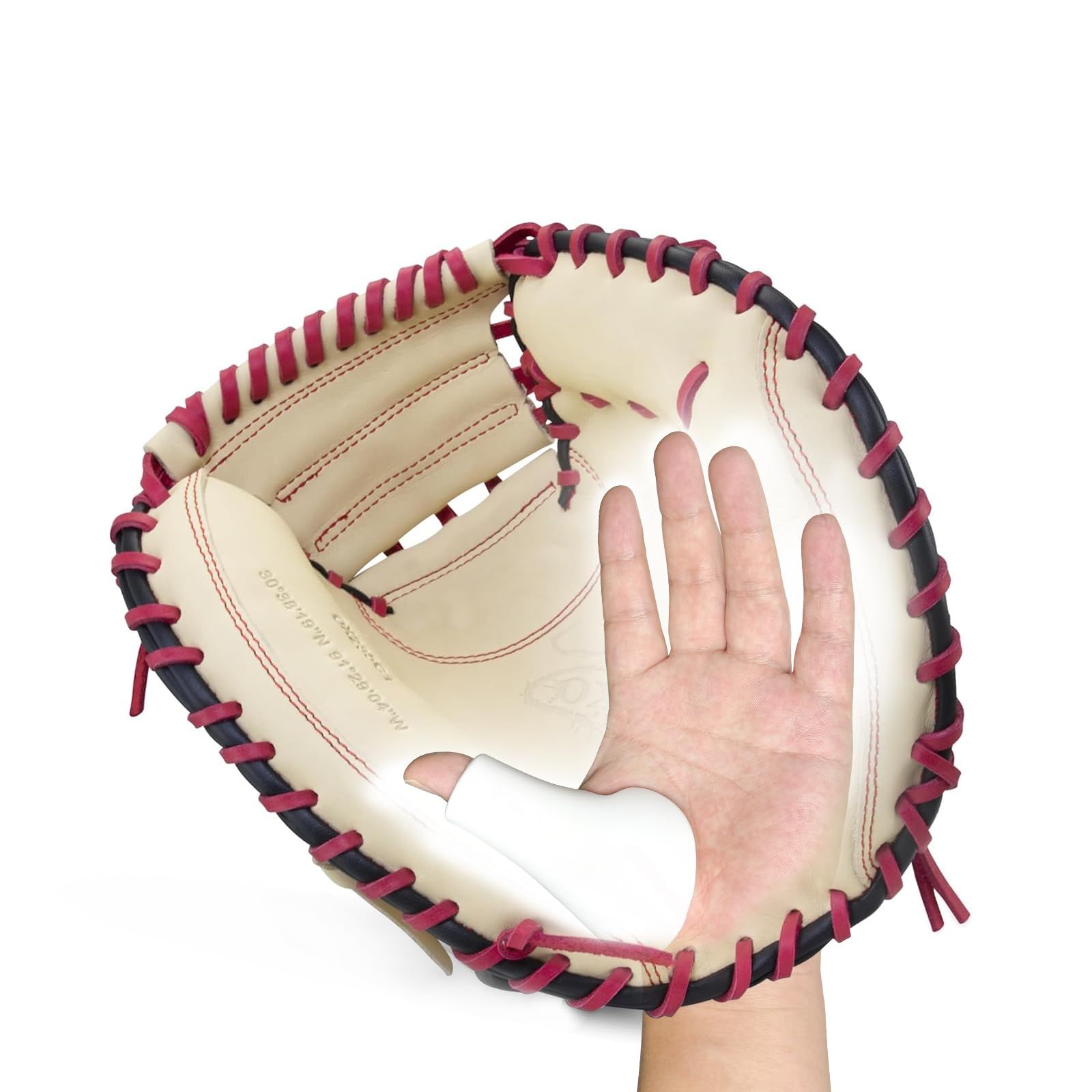 [子供用] キャッチャーの親指シールド 野球親指ガード 野球&ソフトボールキャッチャー用 親指プロテクター 野球キャッチャーギア トレーニング補助 キャッチャーアクセサリー 刺すようなものを軽減 - ホワイト [ホワイト] [Kids]