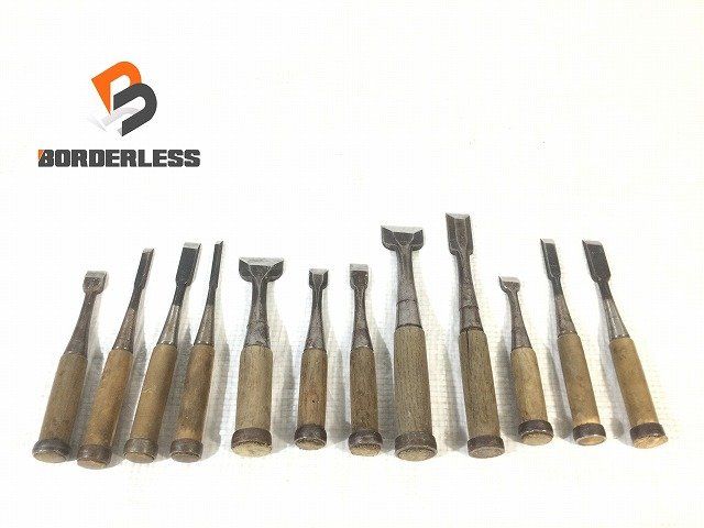 送料無料☆彡12本セット】大内 追入れ鑿 2分/6mm~1寸4分/42mm 送料無料☆彡12本セット】大内 追入れ鑿 2分/6mm~1寸4分/42mm