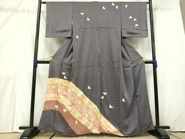 極上　訪問着　友禅　風景草花文　暈し染め　正絹　逸品 極上 訪問着 友禅 風景草花文 暈し染め 正絹 逸品 2025年最新