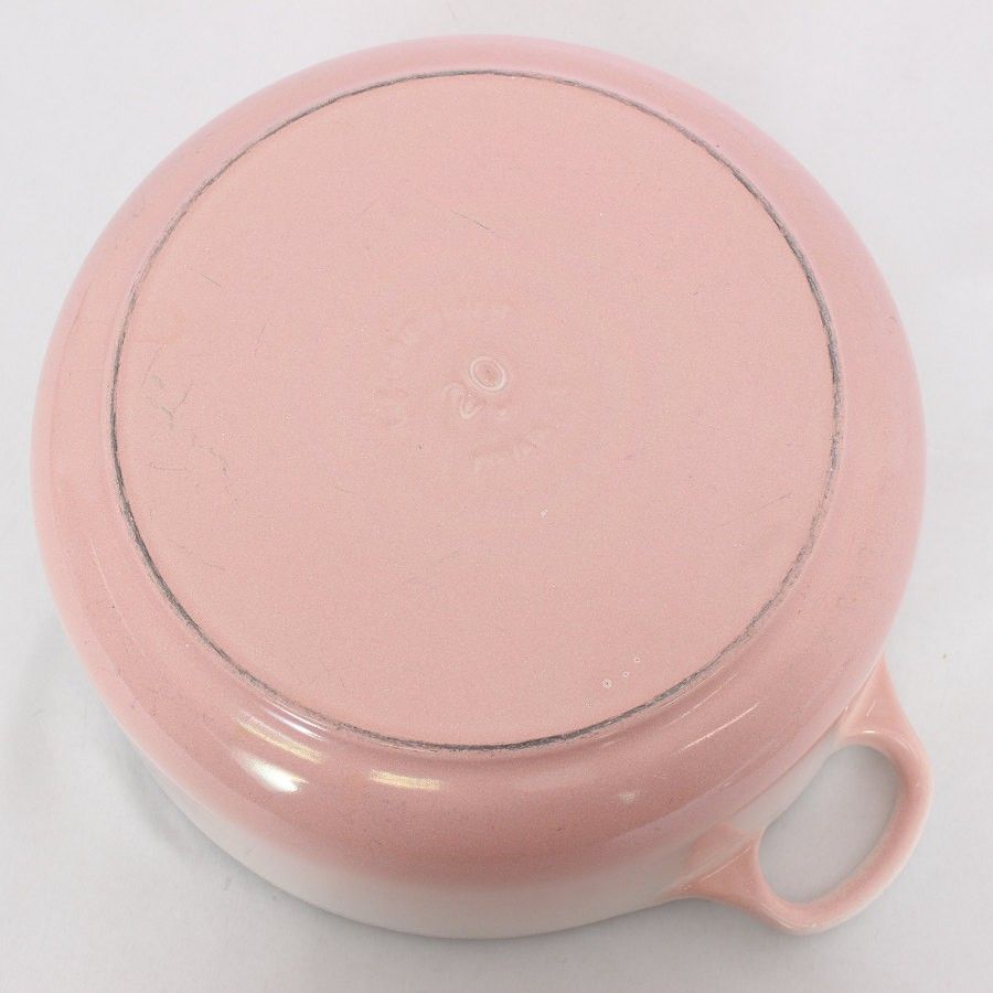【箱付き】LE CREUSET ココットロンド 20cm パウダーピンク　両手鍋 ル・クルーゼ ココット ロンド 20cm パウダーピンク 21001-20-31
