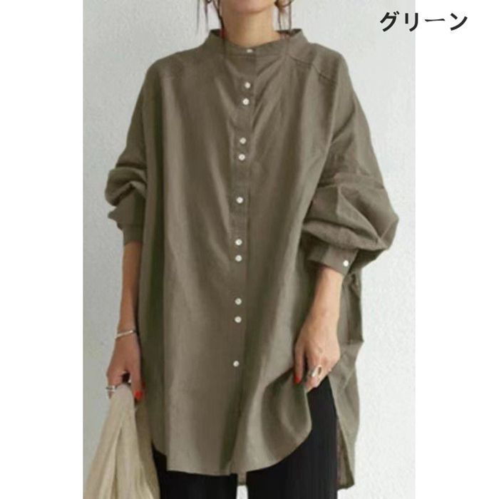 BEARDSLY ビッグチュニックシャツ FREE ゆったりこなれ チュニックシャツ シャツ ブラウス レディース カジュアル