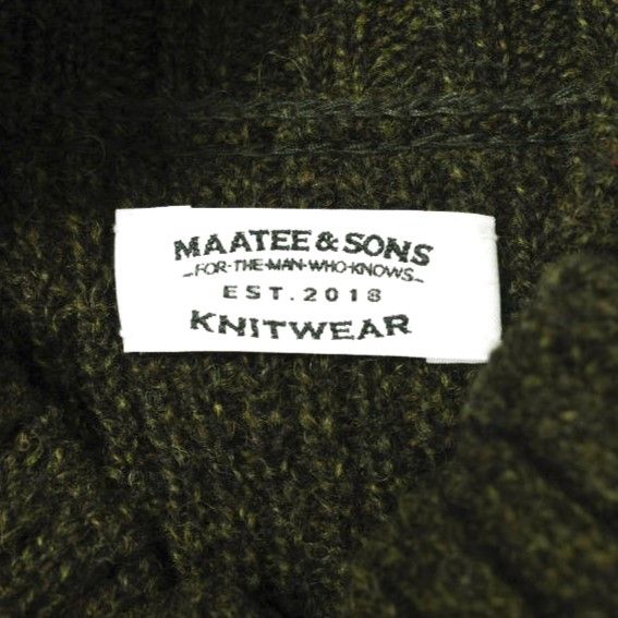 MAATEE & SONS M/N ARMY SWEATER 畦振り柄