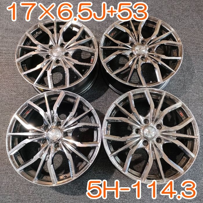 No.42 Weds 17×6.5J+53 レオニス アルミホイール ４本セット bskampala.com