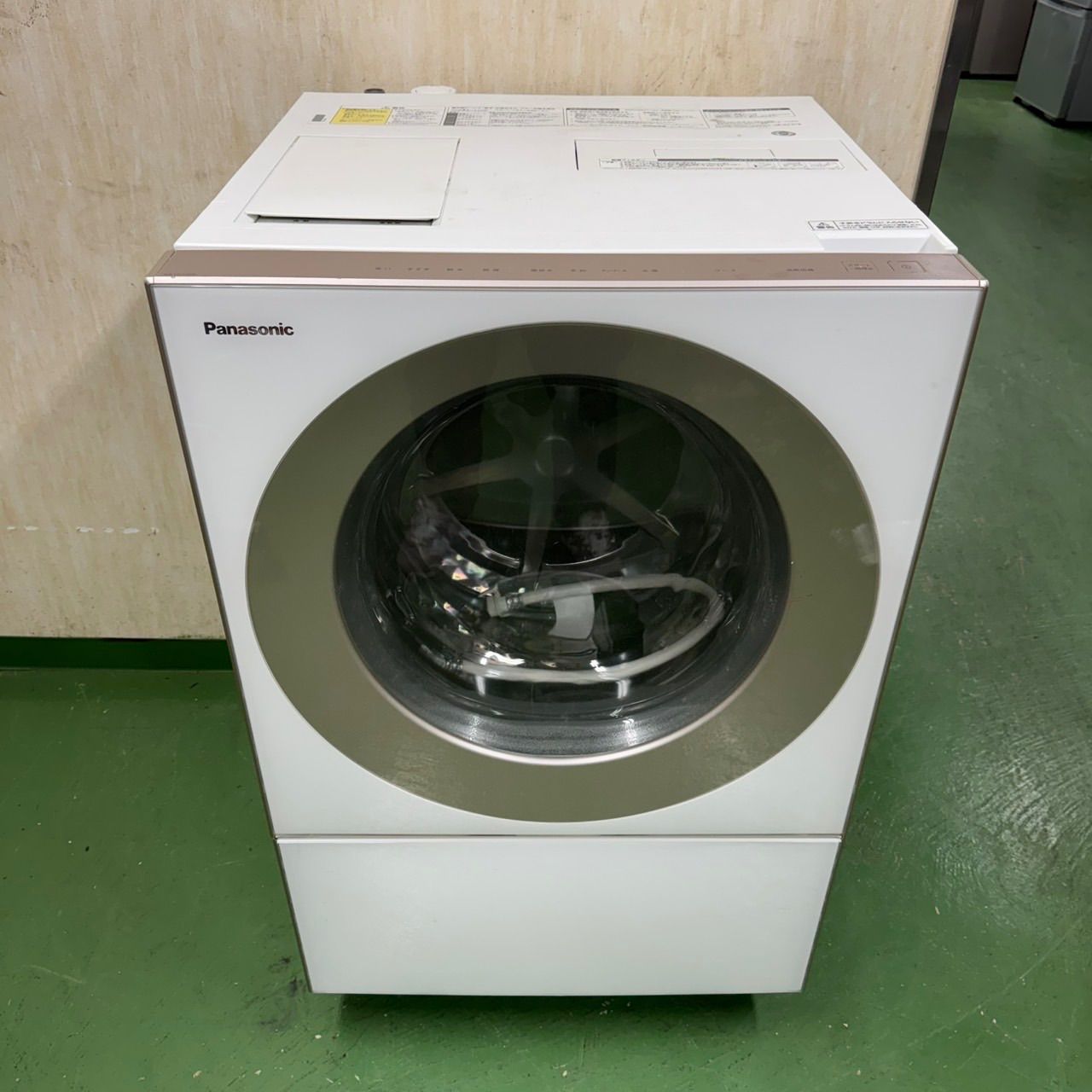 115 パナソニック ドラム式洗濯機 乾燥機能付き 10|3kg 小型 家庭用 左開き ホワイトカラー