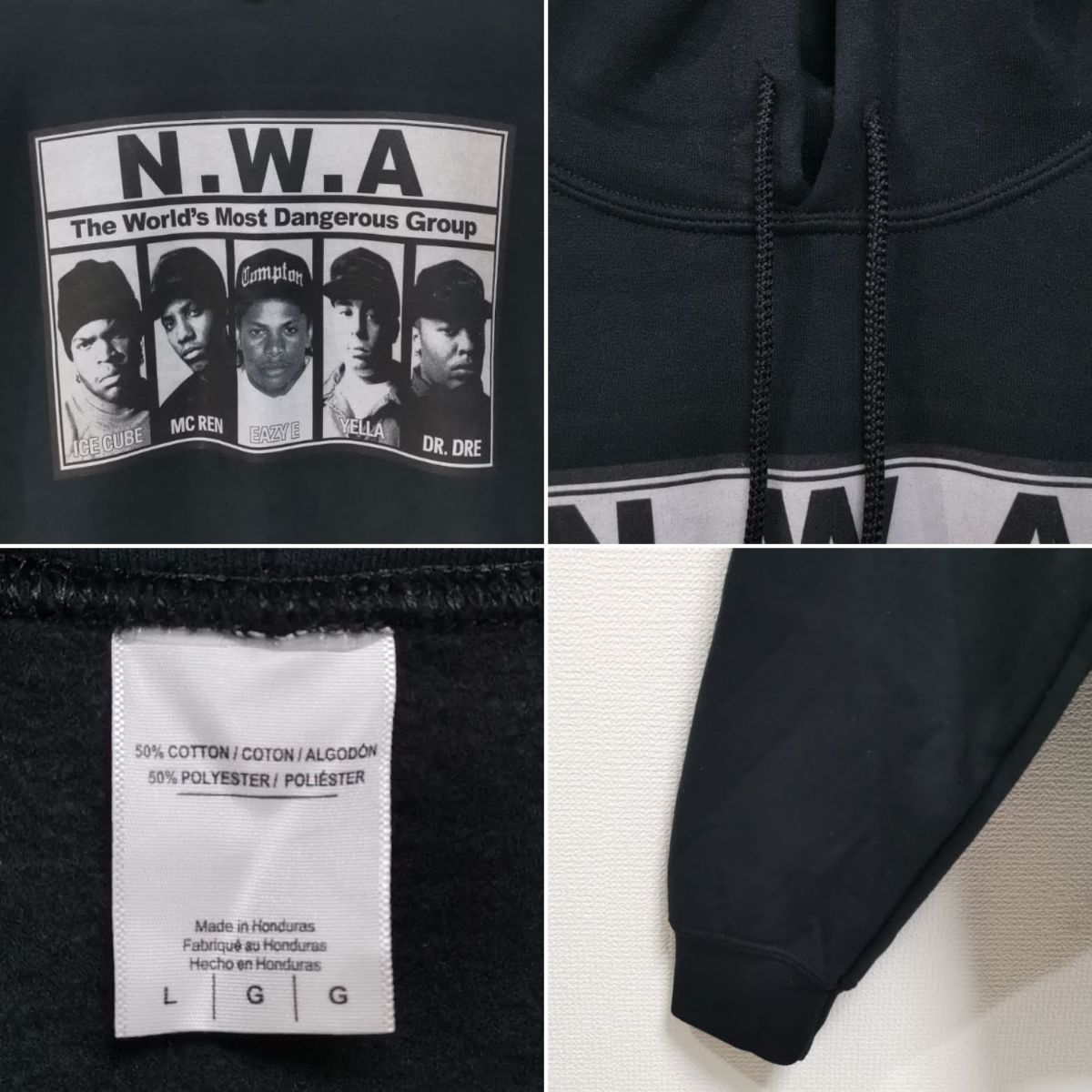 L NWA スウェット パーカー EAZY-E ICE CUBE DR.DRE - メルカリ