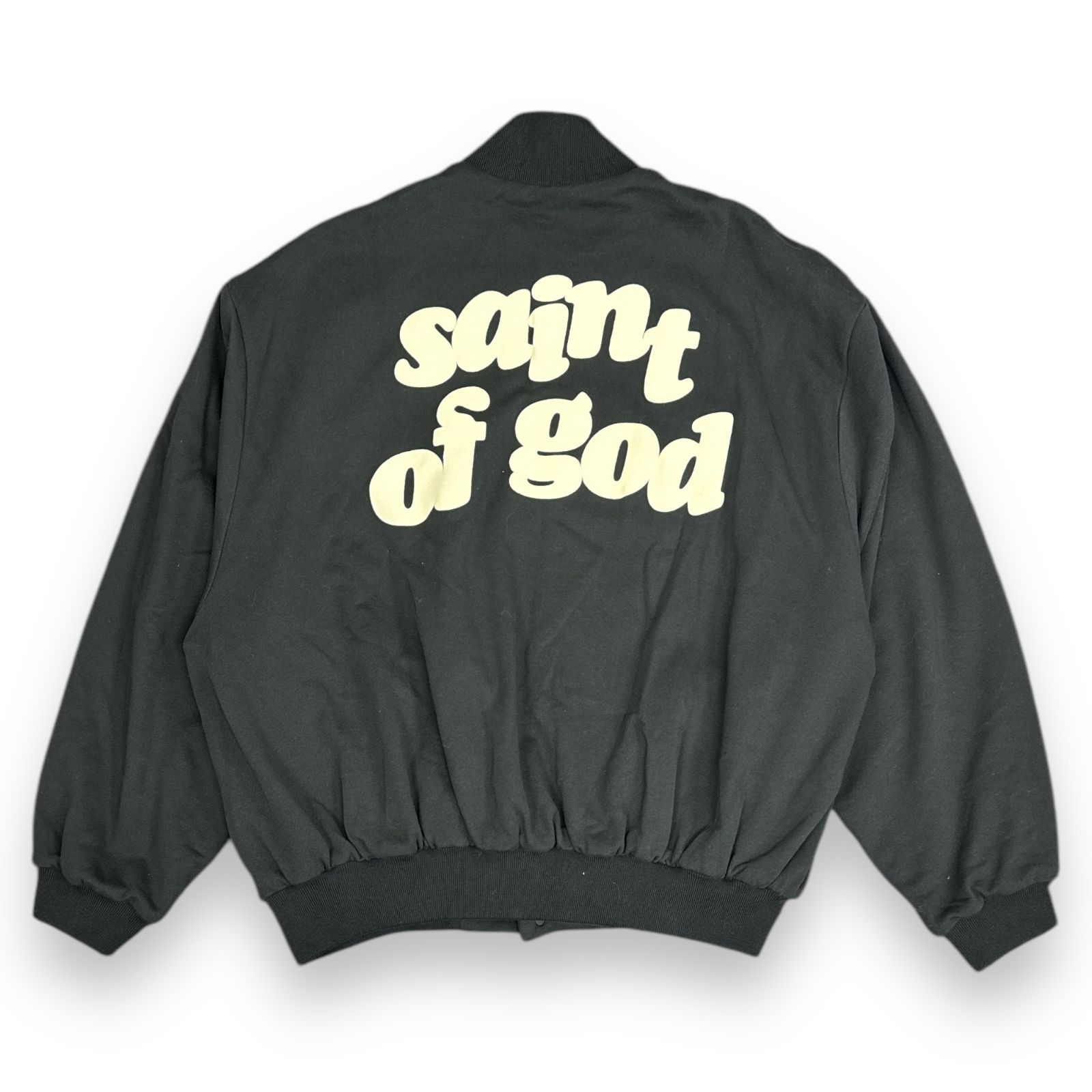 SAINT MICHAEL × FEAR OF GOD 23AW Saint of God Varsity Jacket セントオブゴッド  ヴァーシティジャケット スウェットスタジャン セントマイケル フィアオブゴッド コラボ ブラック 2 80017A6 - メルカリ