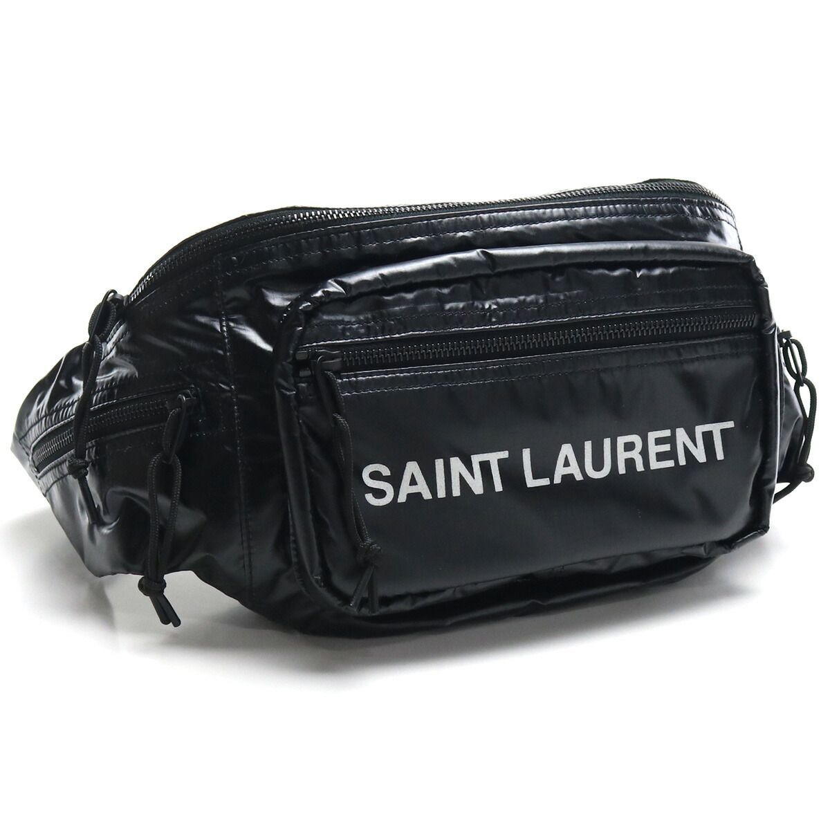 【新品 未使用】サンローラン SAINT LAURENT ボディバッグ 581375 HO21Z 1054 ブラック メンズ ブランドバッグ