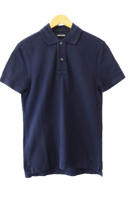 美品☆　トム・フォード　ポロシャツ　鹿の子ポロ トムフォード TOM FORD POLO YAKA TF ロゴ刺繍 鹿の子 半袖