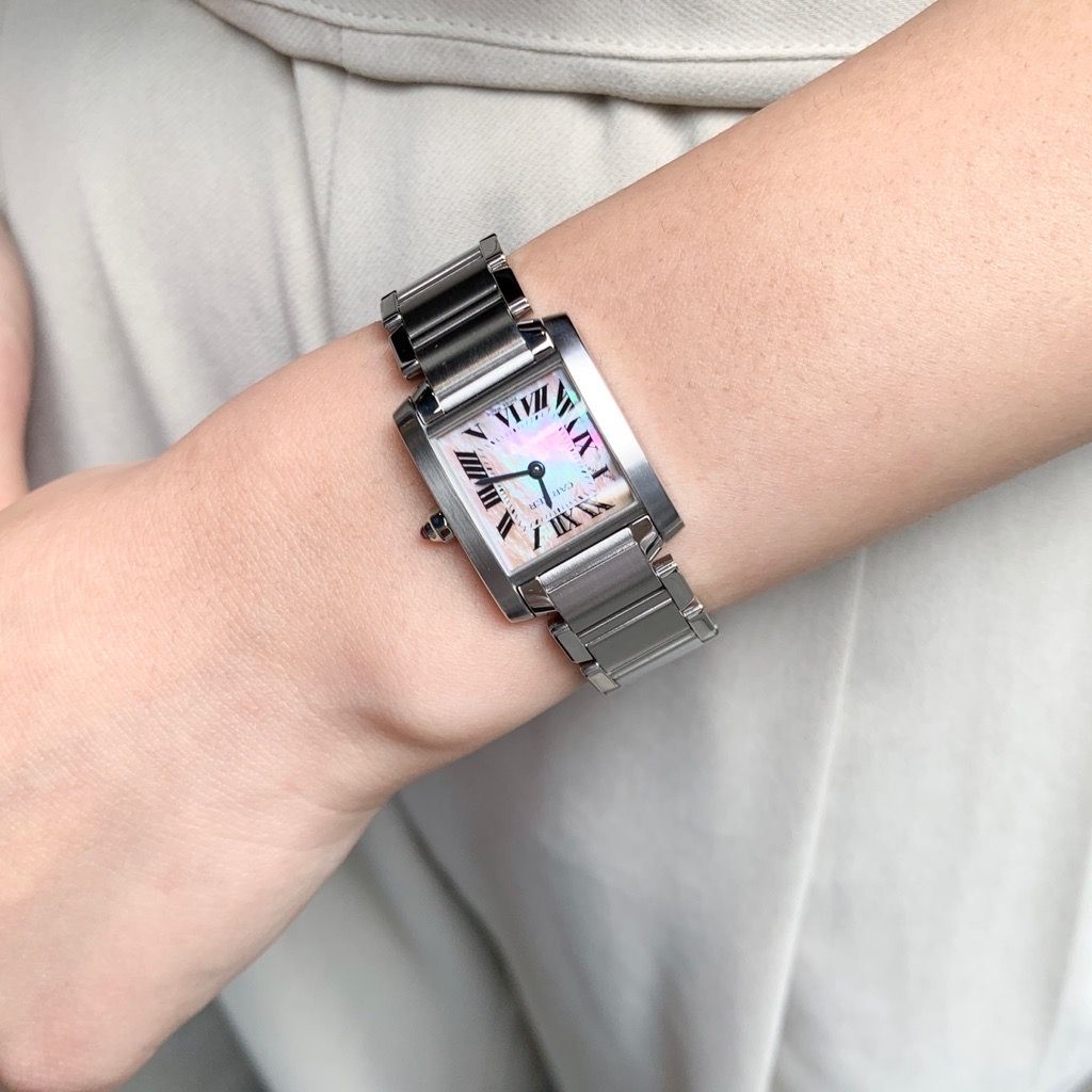 仕上済】カルティエ タンクフランセーズ SM SS SS レディース 腕時計