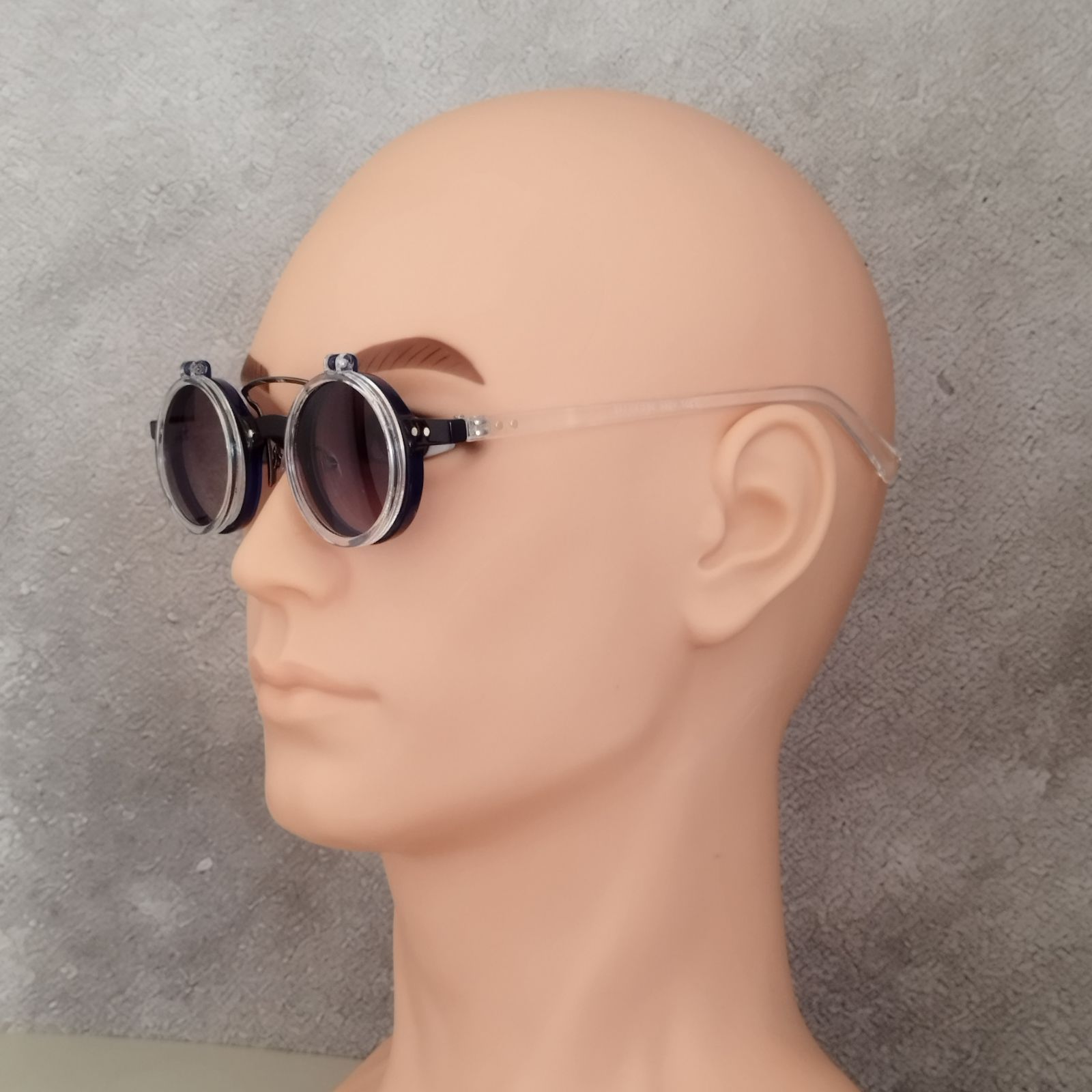 入荷未定】【Winkshade】サングラス クリアー／ブルー フリップ