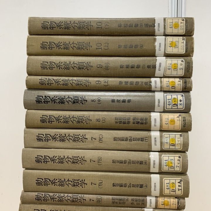 【中古本】動物系統分類学10上 動物系統分類学 【10 (下)】 脊椎動物(4) 哺乳類(内田亨 監修