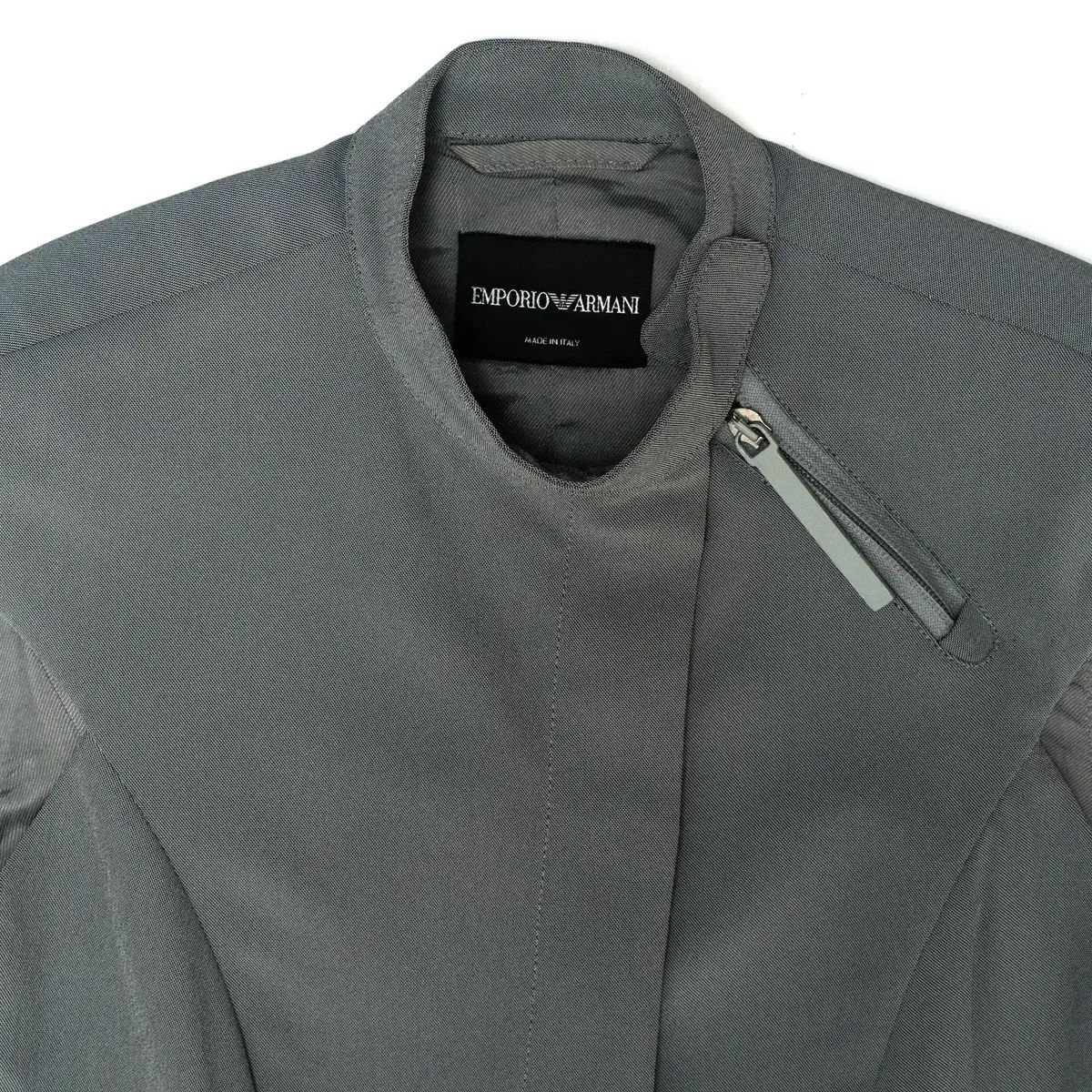 斜めボーダー ジッパー