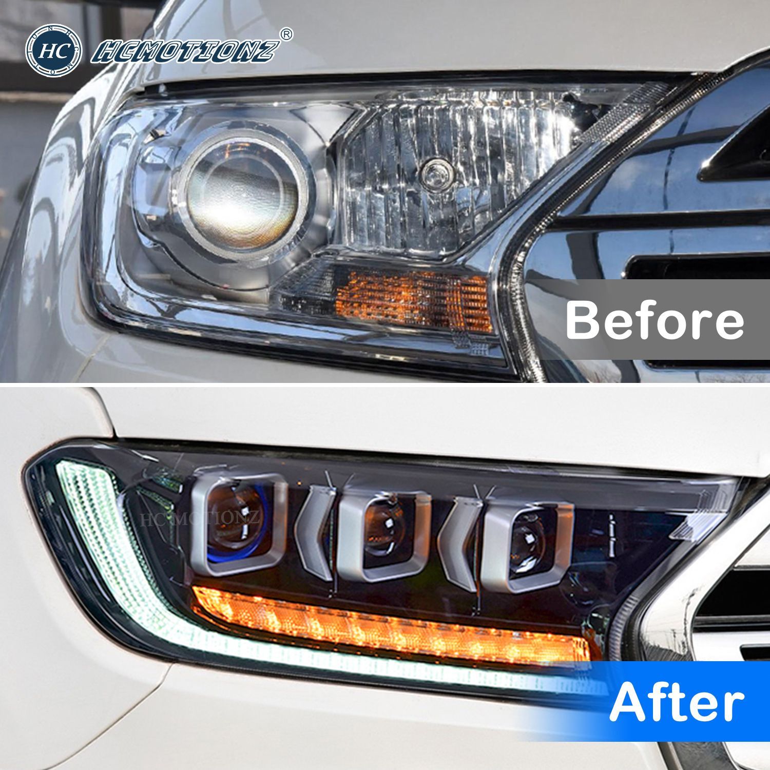 適用フォード レンジャー Ranger 15-20年モデル LED三眼ヘッドライトアセンブリ 10.06LYC638今週注目 WWW_SMP1DAWEKUDUS_SCH_ID