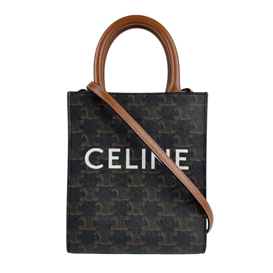 CELINE（セリーヌ）ミニバーティカル ショッパーバッグ CELINE - セリーヌ ミニ バーティカル カバ 2Way ショルダー
