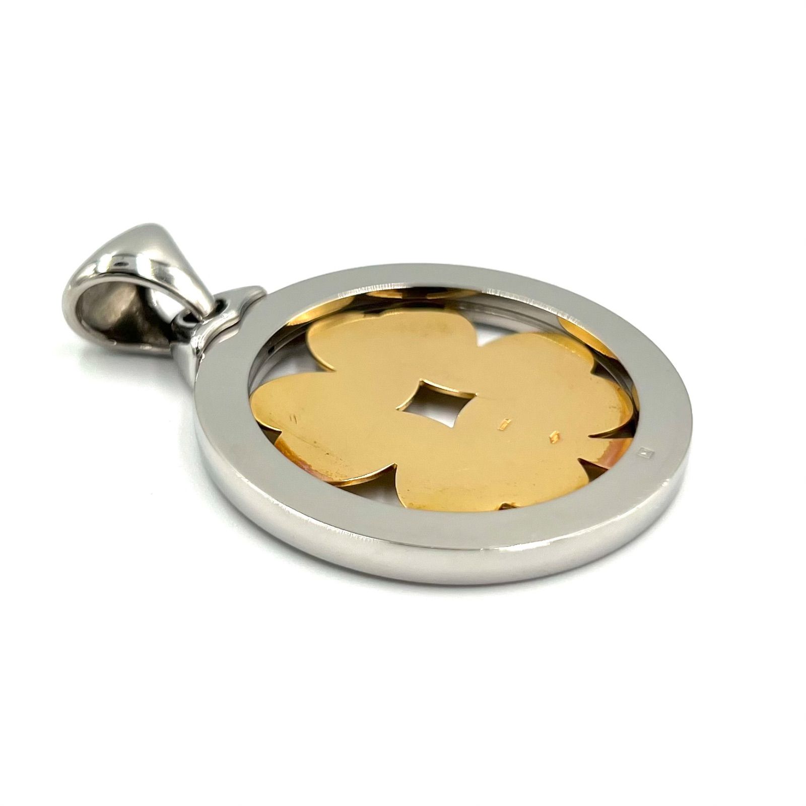 明日まで専用です。ブルガリ　トンド　クローバー　チャーム　k18 BVLGARI】ブルガリ トンド クローバー ペンダントトップ K18