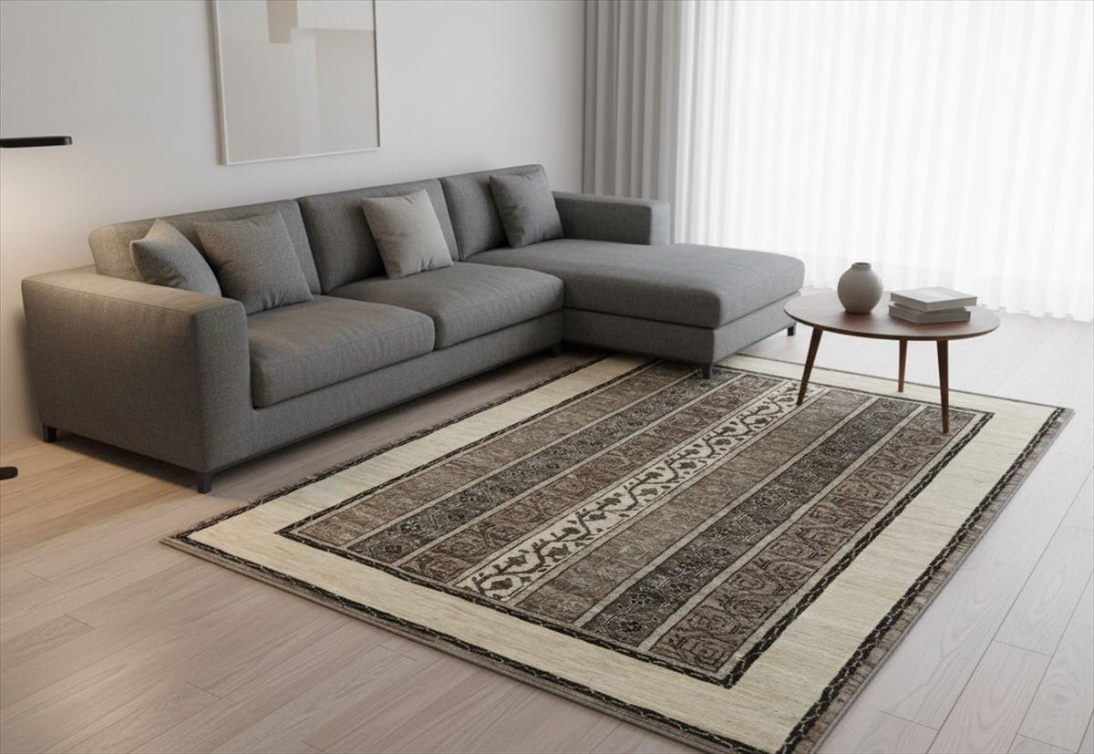 近日入荷 冬は暖かく夏は涼しい 肌ざわり最高 ガゼニラハット 無染めウール ラグ 195x133㎝ P-SP8 WWW_NOITHATQUANGTHANH_NET