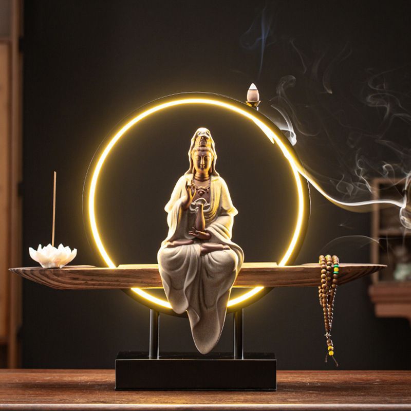 高級感溢れる 禅の置物 吊り倒流香炉 香炉用品 仏教飾り置物 仏像 開運