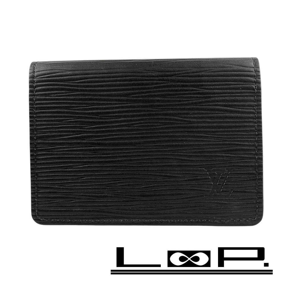 メンズ LOUIS VUITTON エピ 名刺入れ ブラック