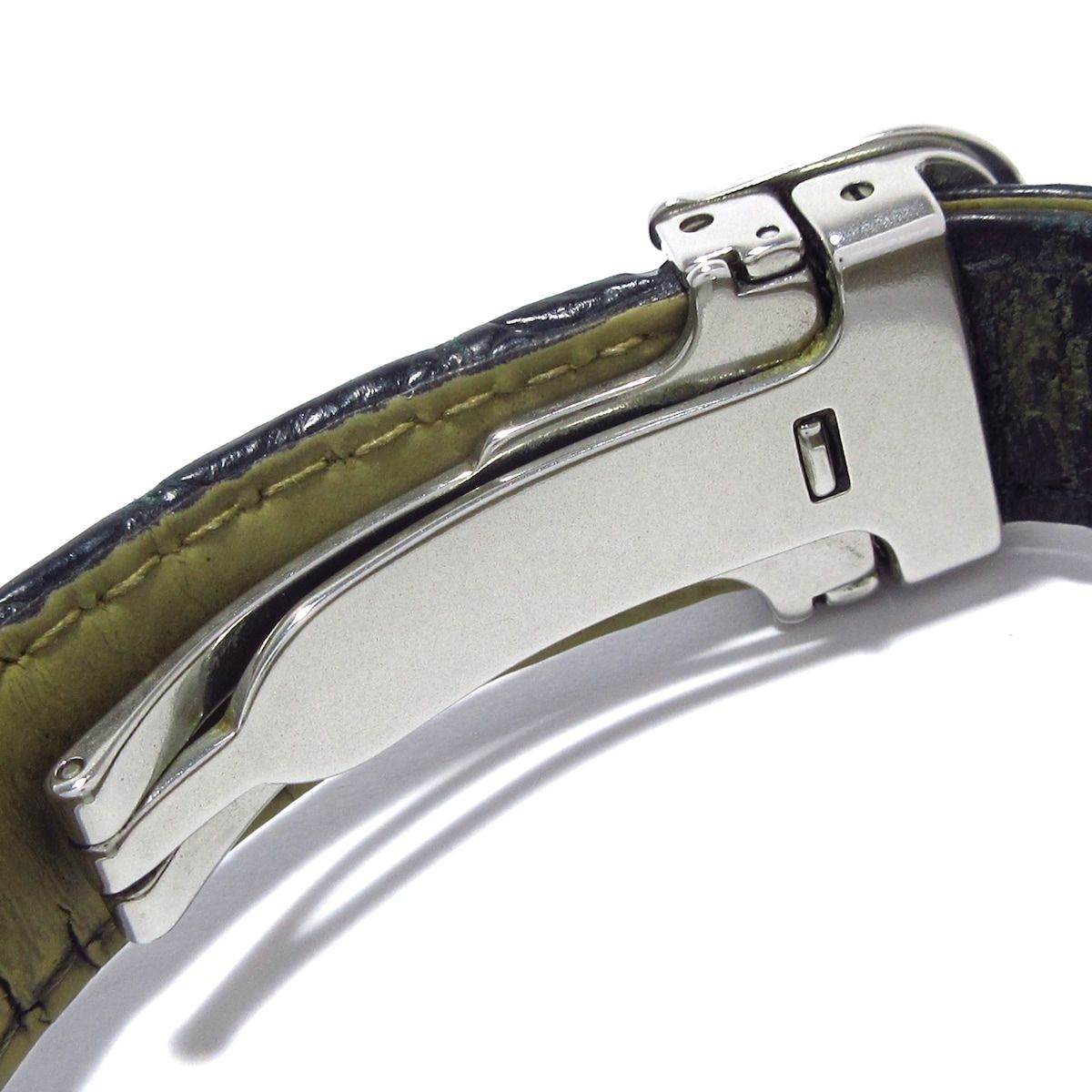 【極美品】Cartier ナローベルト シルバー 金具　刻印　レディース　黒 極美品】Cartier ナローベルト シルバー 金具 刻印 レディース