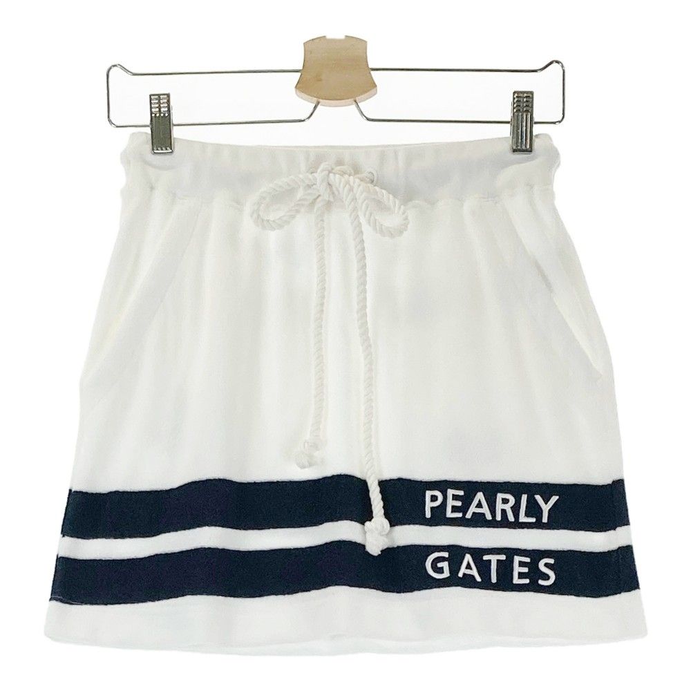 サイズ 0 PEARLY GATES パーリーゲイツ パイル地 スカート ホワイト系 240101195238 ゴルフウェア レディース ストスト