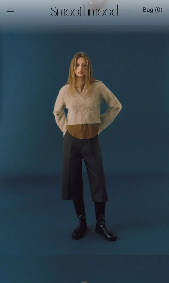 スムードムード バミューダ パンツ チャコールブラウン