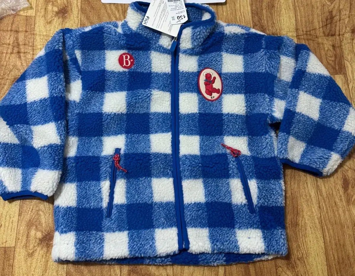 BEBE DE PINO テディベア CHECK プリーツ アウター 130