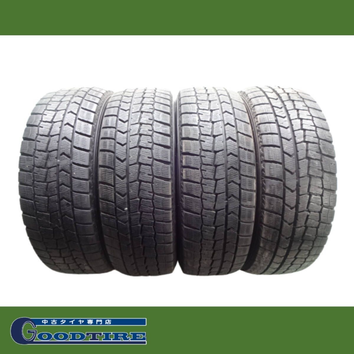 185|60R15 2021年製 冬用 4本 7.5分山 ダンロップ WINTER MAXX WM02 スタッドレス Snow タイヤ アクア フィット シエンタ 5818