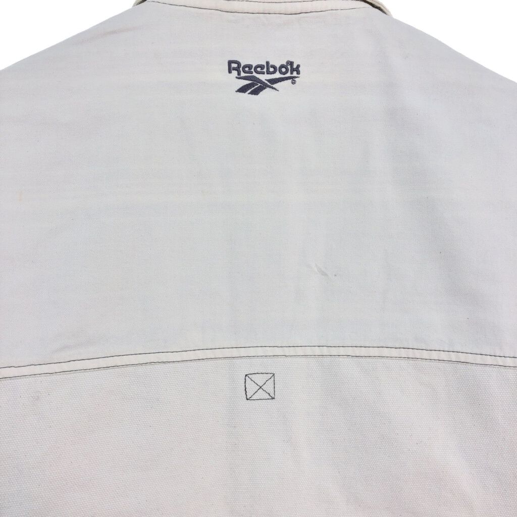 90年代 Reebok リーボック コットンキャンバスジャケット ホワイト