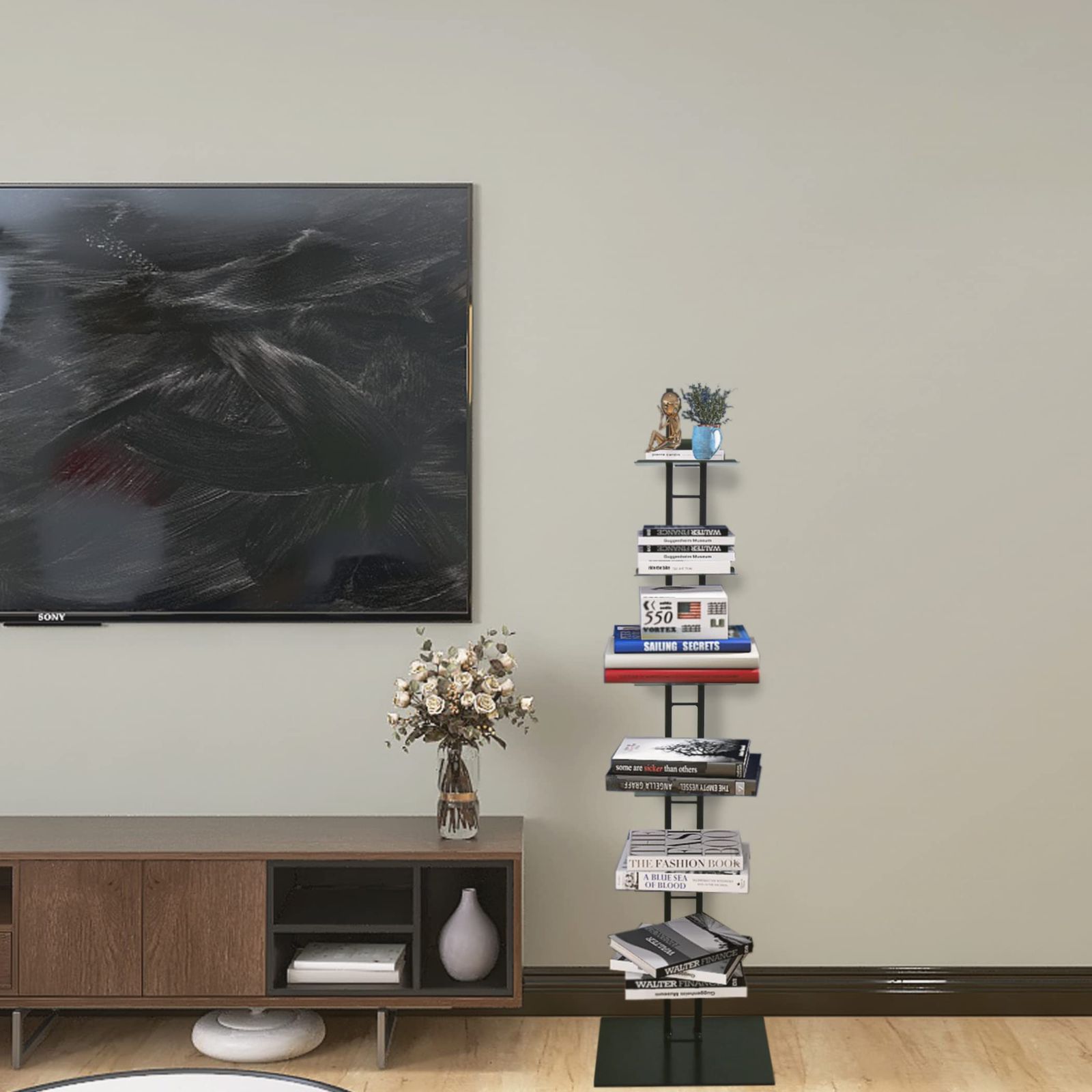 タワーシェルフ Shateau シャトー 6段 SHT-130 ルネセイコウ ブラック