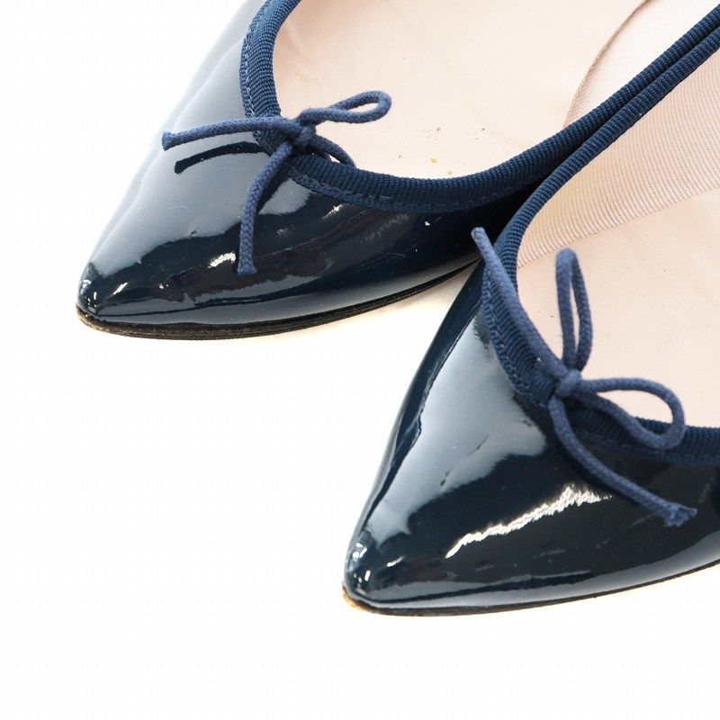 レペット のフラットシューズ紺ブルー36.5