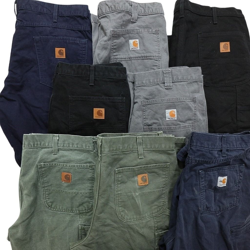 古着卸 まとめ売り カーハート Carhartt ダック ペインター パンツ 8枚セット メンズ 36 |38 ワークパンツ ツールポケット 古着 NB9776 USTAUSTRALIA_COM_AU
