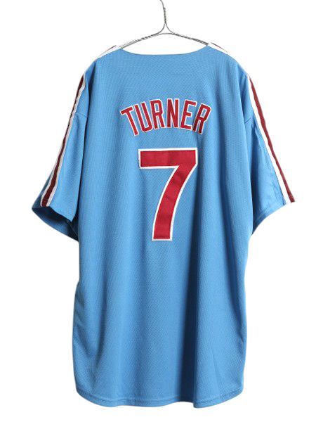 NIKE - フィリーズ ベースボール シャツ メンズ XL / MLB オフィシャル ナイキ スウッシュ 大リーグ ユニフォーム 半袖シャツ 重ね着 大きいサイズ お得なクーポン配布中!】 フィリーズ ベースボール シャツ